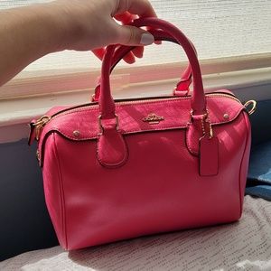 Hot pink vintage coach bag